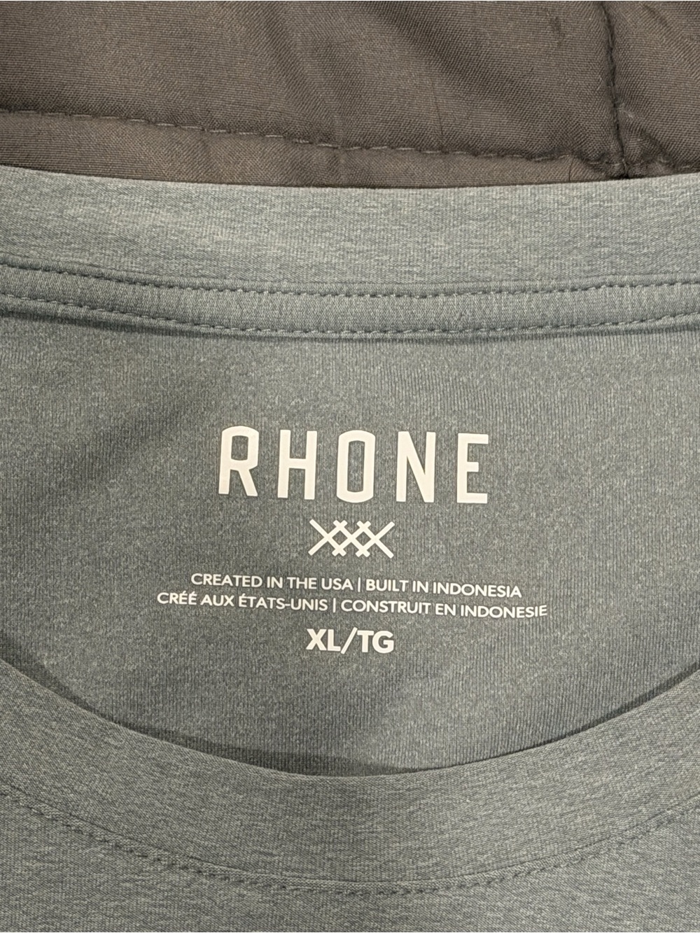 RHONE Men’s Heather Gray Performance Short Sleeve Tee